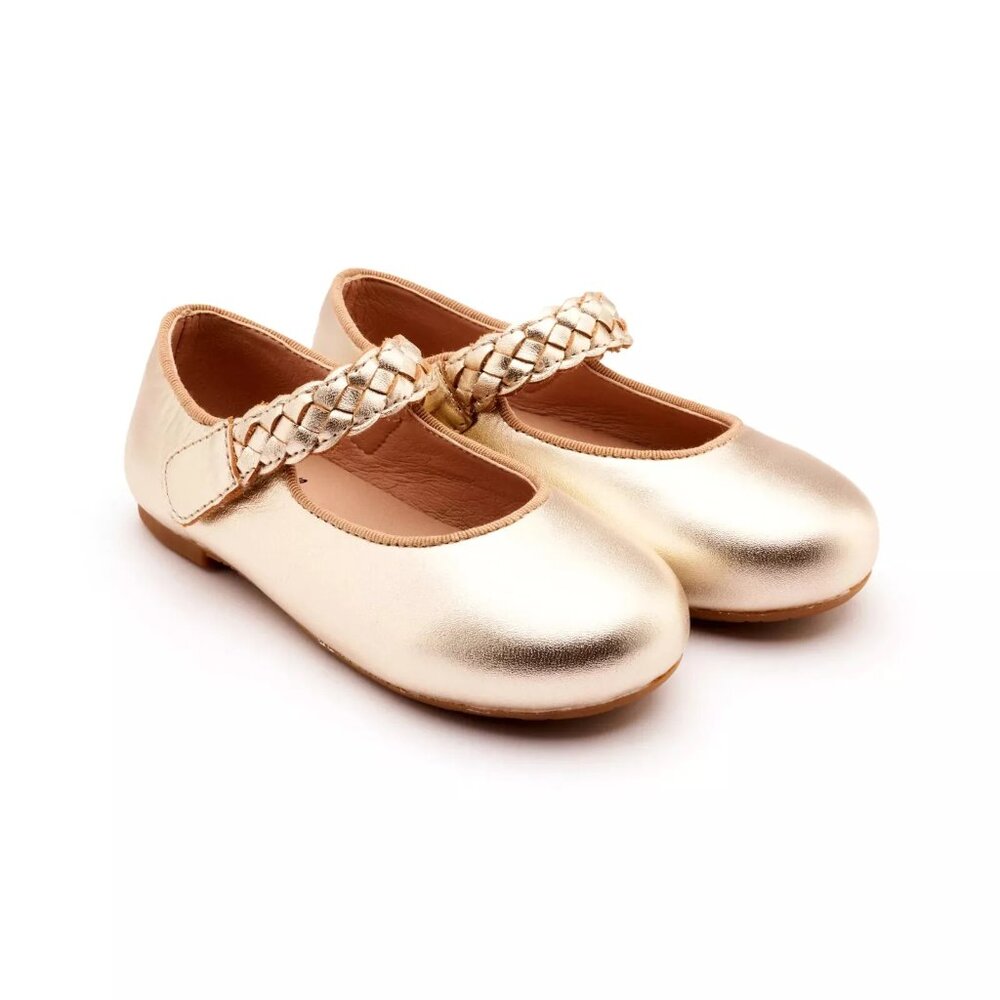 Toddler Girl Shoes Old Soles Lady Plat Gold NEW US Size 6